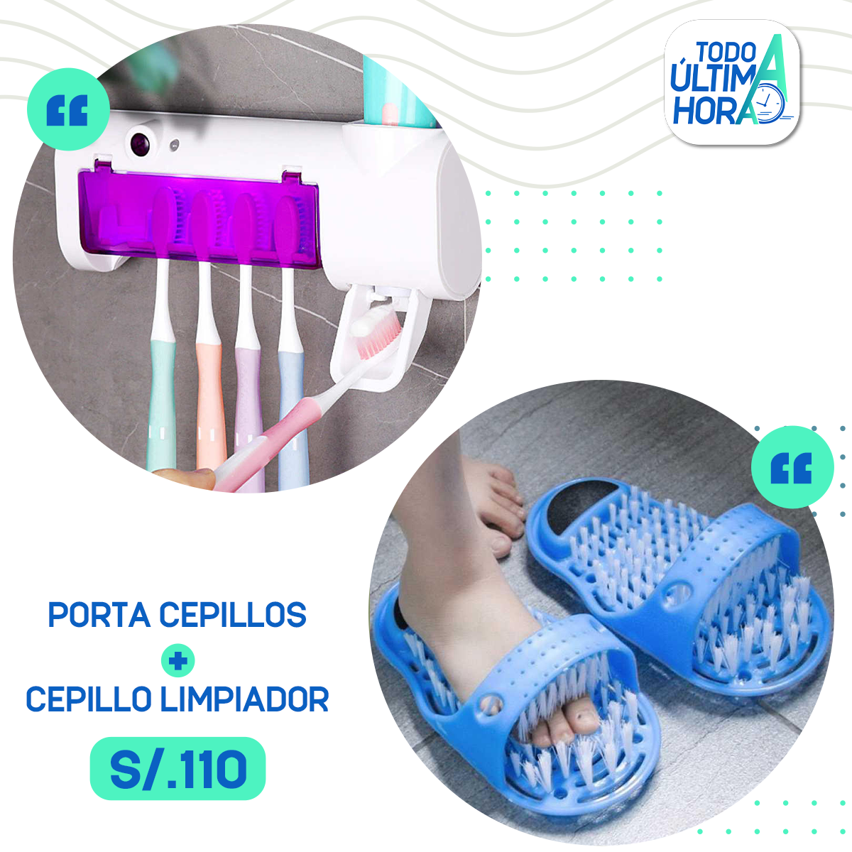 Portacepillo Desinfectante UV TodoAUltimaHora