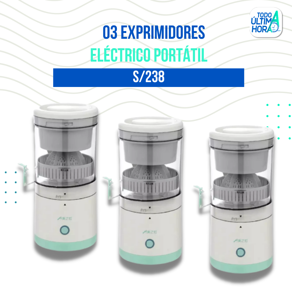 Exprimidor Eléctrico Portátil de Naranja y Frutas TodoAUltimaHora
