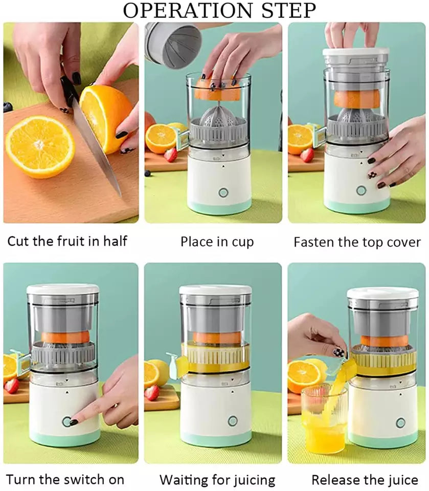 Exprimidor Eléctrico Portátil de Naranja y Frutas TodoAUltimaHora