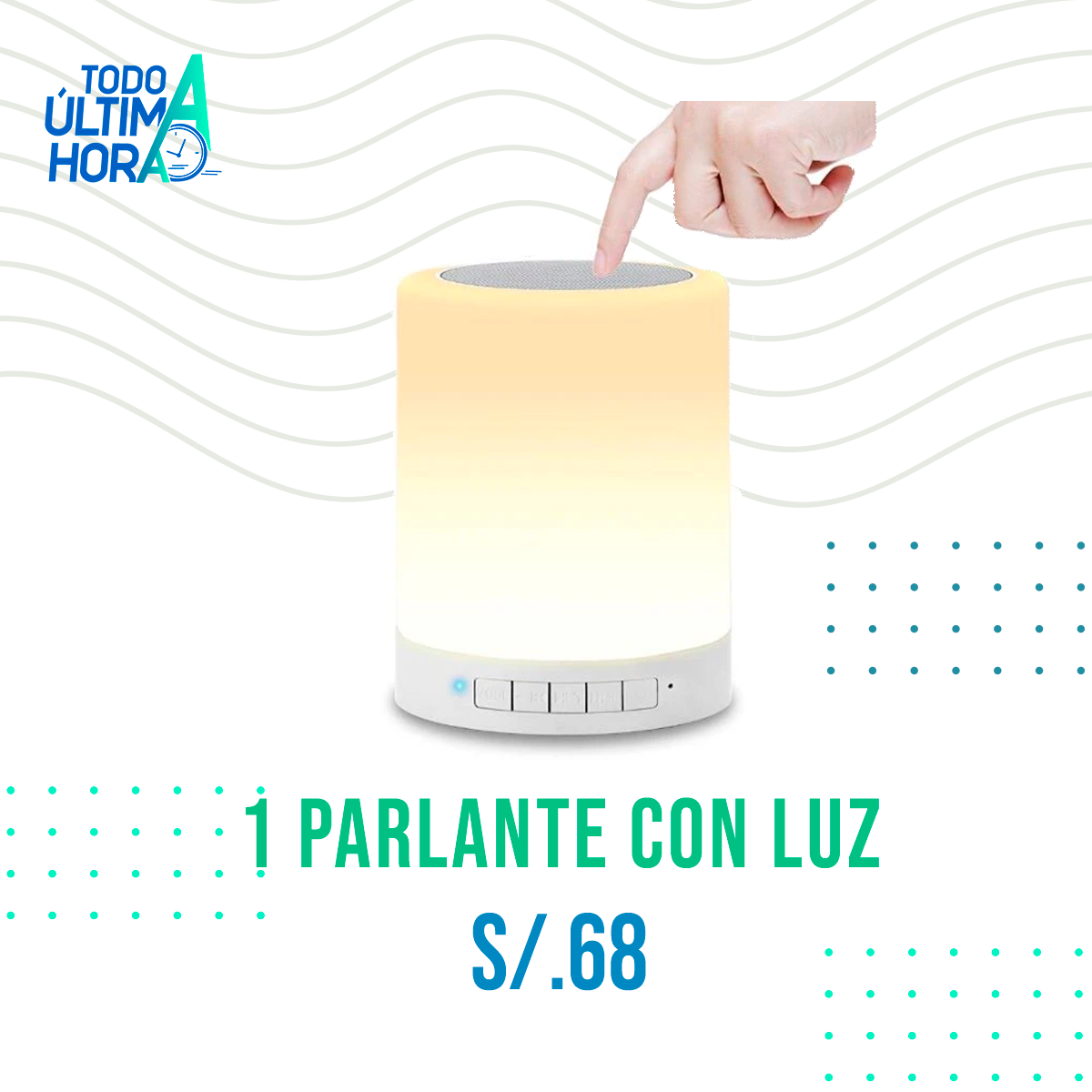 Parlante con luz Led ✨ TodoAUltimaHora