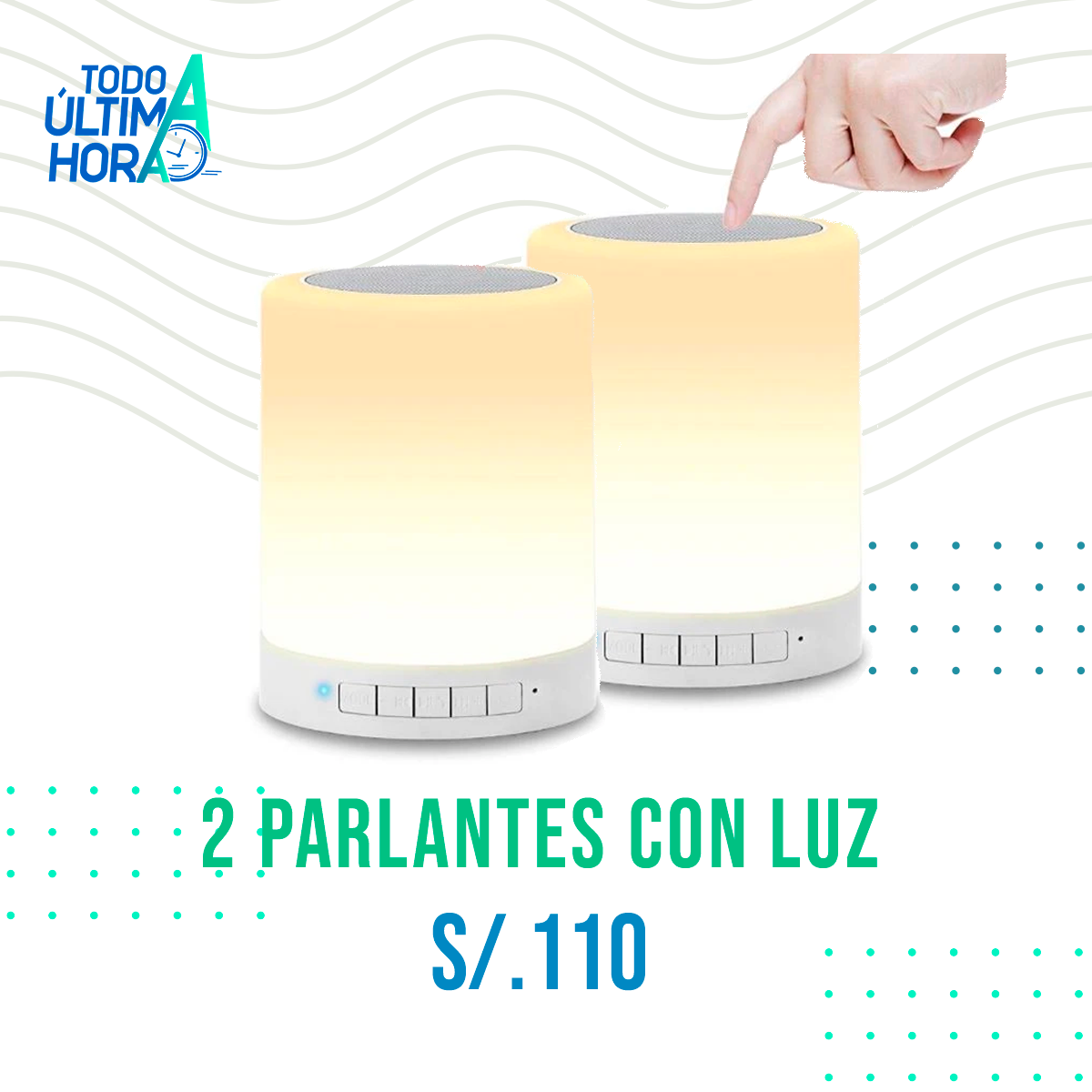 Parlante con luz Led ✨ TodoAUltimaHora
