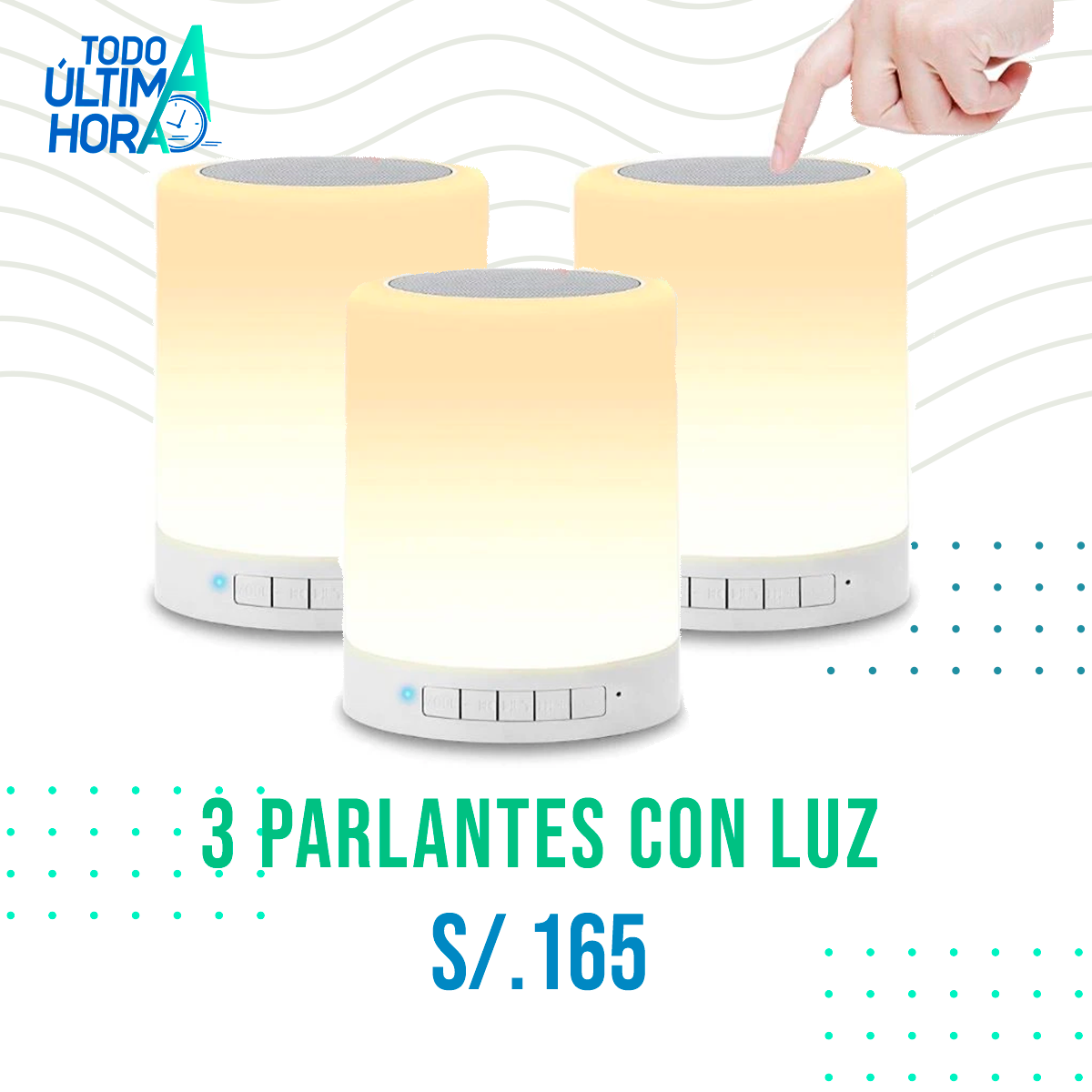 Parlante con luz Led ✨ TodoAUltimaHora
