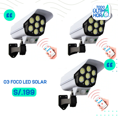 Foco Led Solar Versión Cámara TodoAUltimaHora