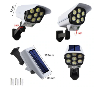 Foco Led Solar Versión Cámara TodoAUltimaHora